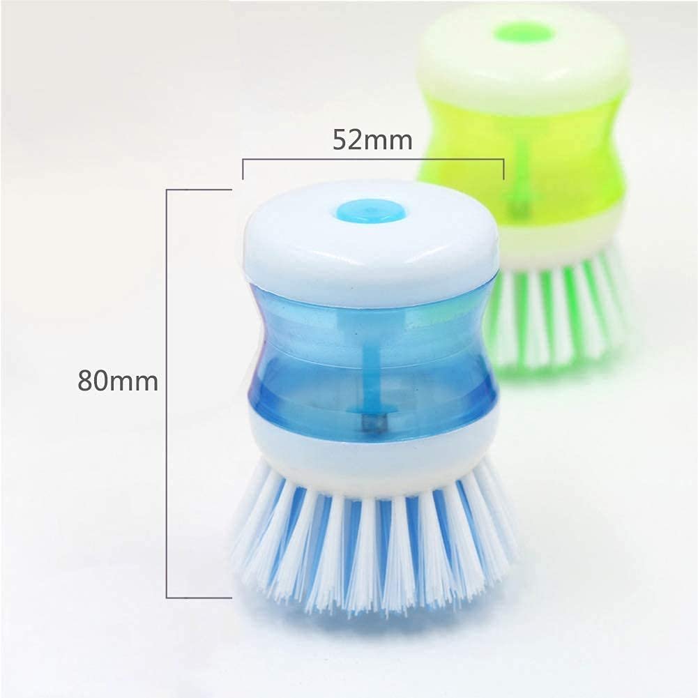 Dish Wash Brush with Soap Dispenser - Pack of 3 - Image 3
